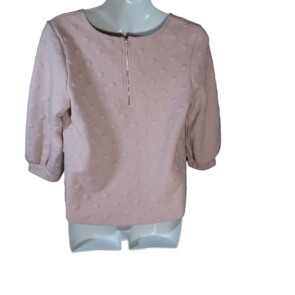 W5 Blush swiss dot sweatshirt top M - Picture 2 of 4
